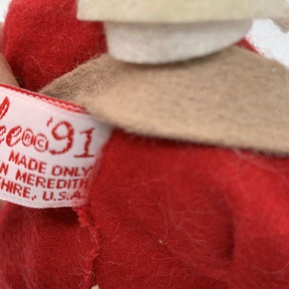 Vntg Lot Of 3 Annalee Santas Cutting Down Tree, Holding Mail Bag And Stocking - Picture 11 of 11